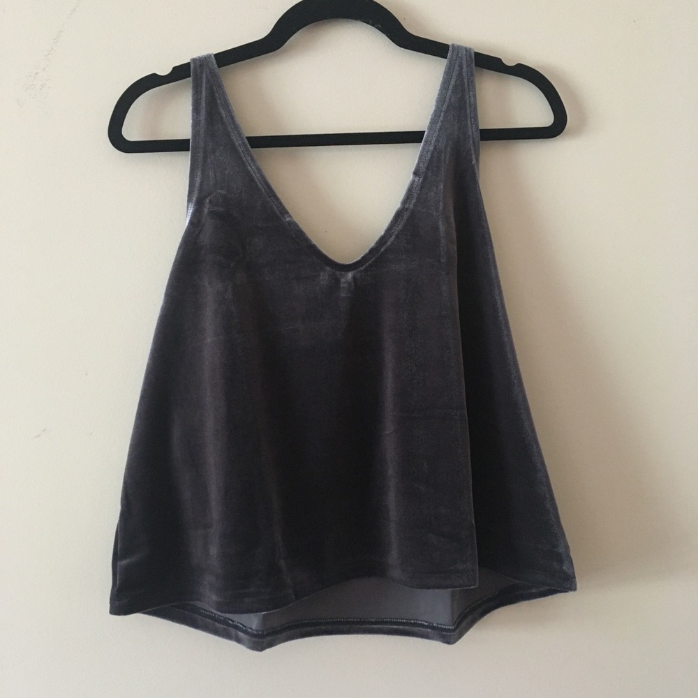 NWT Madewell velvet vneck tank